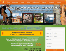 Tablet Screenshot of levne-ubytovani-jedovnice.cz